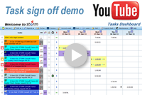 YouTube demo of Project Management Software STORM